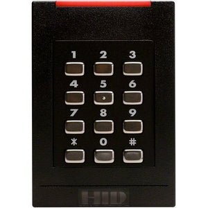 Lecteur de cartes à puce HID 921NTNNEK00000 iCLASS SE RK40 avec clavier, compatibilité maximale, Wiegand, Pigtail, Standard v1, noir